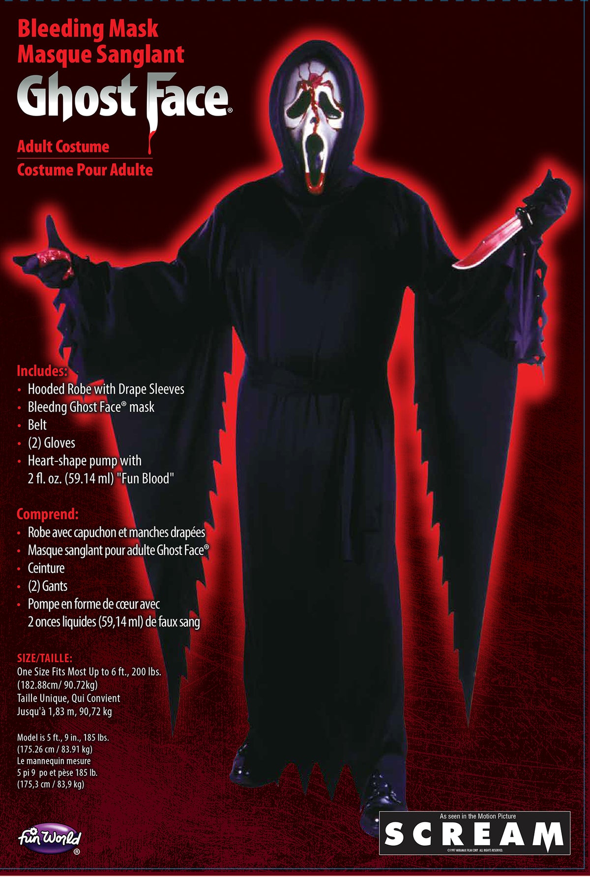 Bleeding Ghost Face® - Adult