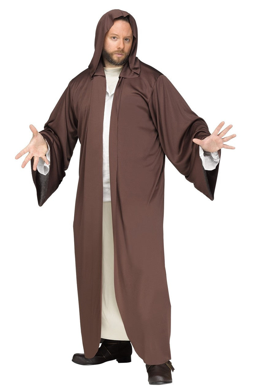 HOODED ROBE BROWN ONE SIZE