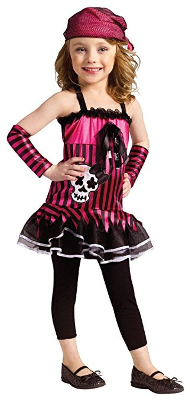 ROCKIN SKULL PIRATE TODDLER COSTUME SIZE 3T-4T