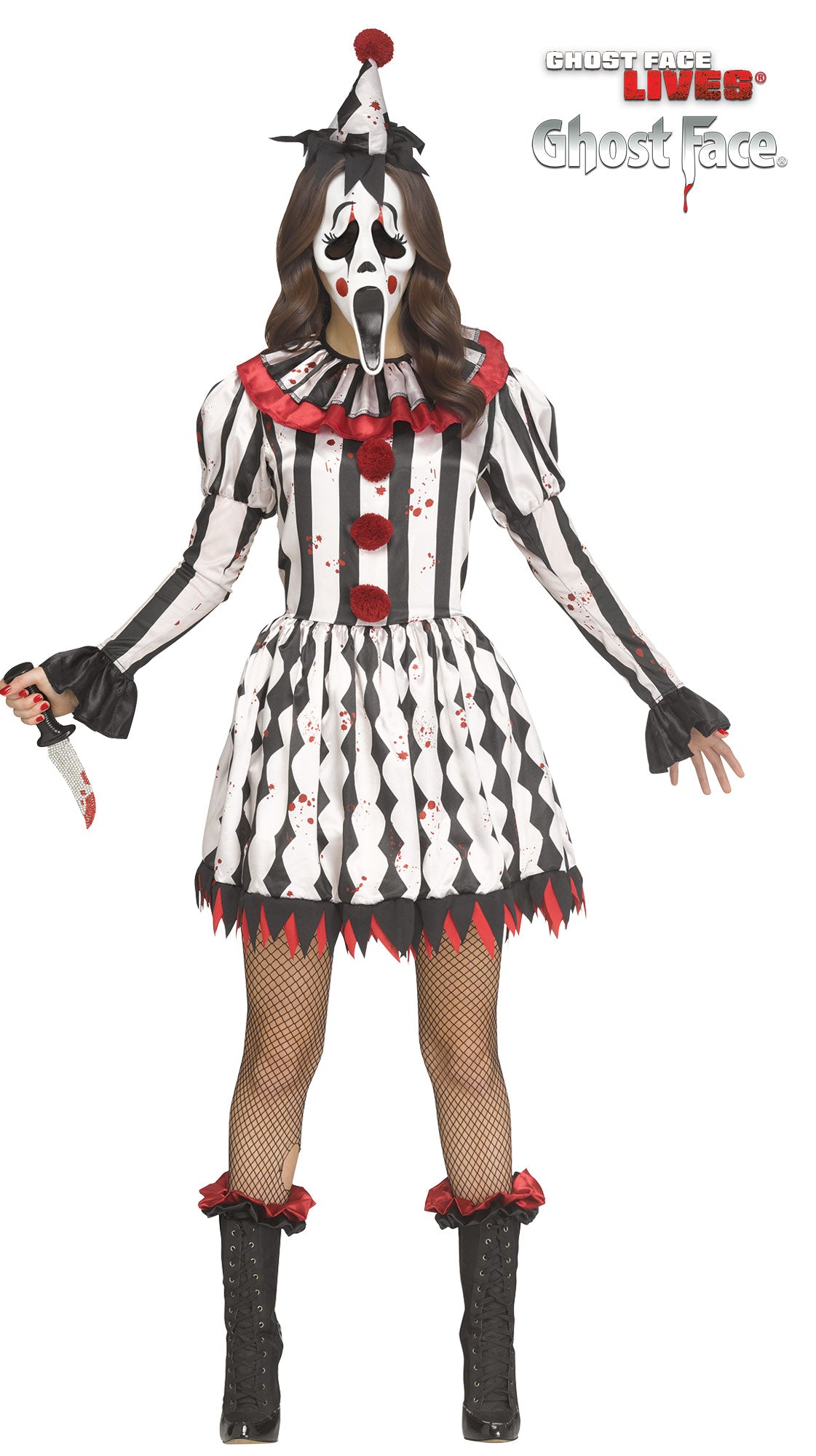 Harlequin Ghost Face® - Adult (MEDIUM)