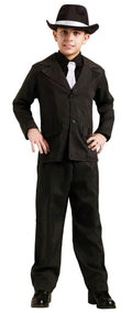 1920's Gangster Male Chld Costume pinstripe suit size MED 8-10
