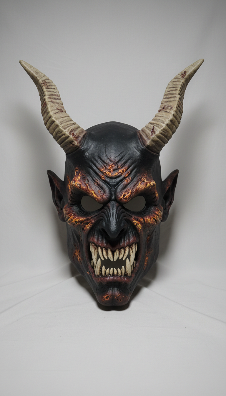 Sinister Latex Demon Mask