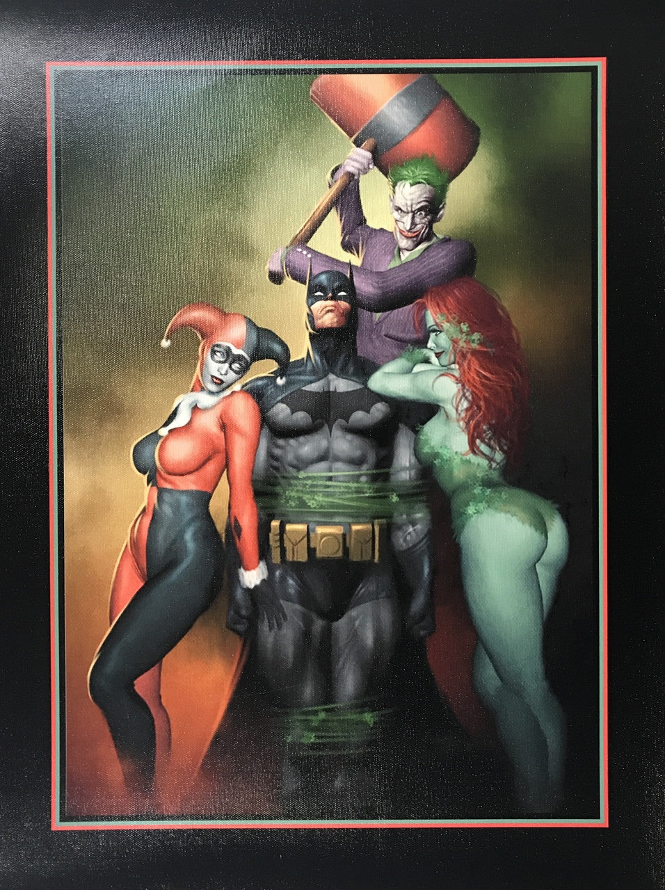 BATMAN AND JOKER CANVAS PRINT 17x22