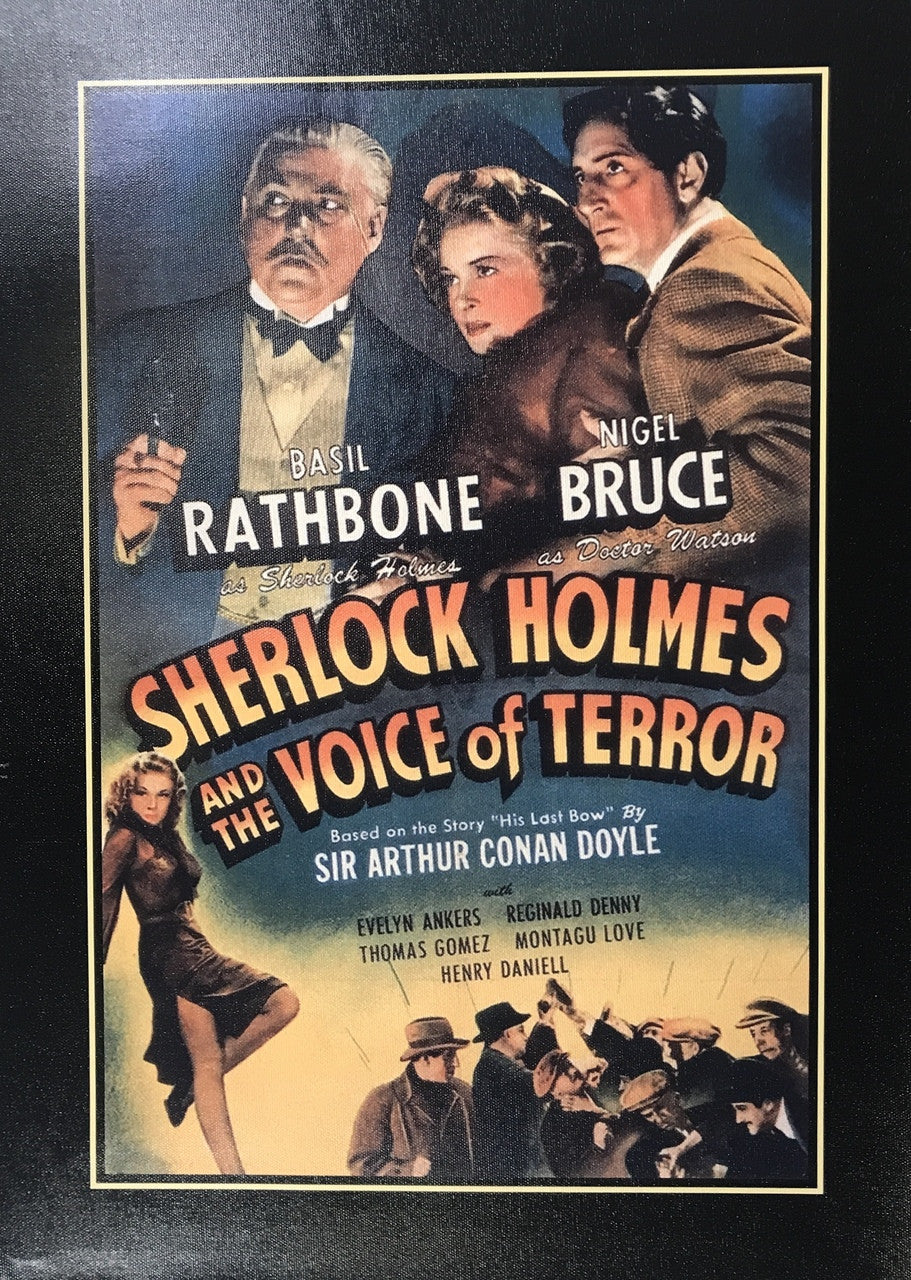 SHERLOCK HOLMES CANVAS PRINT 16X22