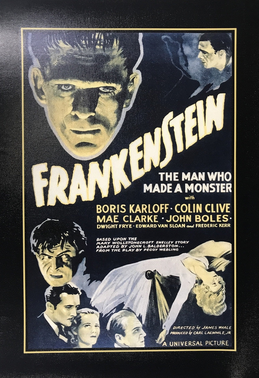 FRANKENSTEIN CANVAS PRINT  15X22