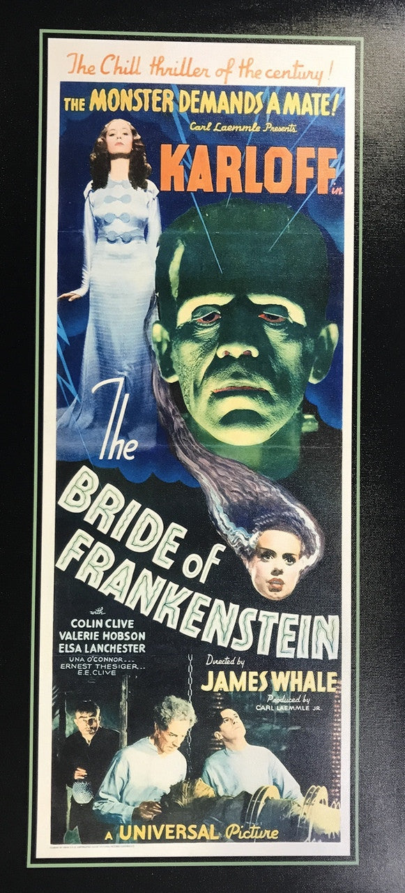 BRIDE OF FRANKENSTEIN CANVAS PRINT 13X28
