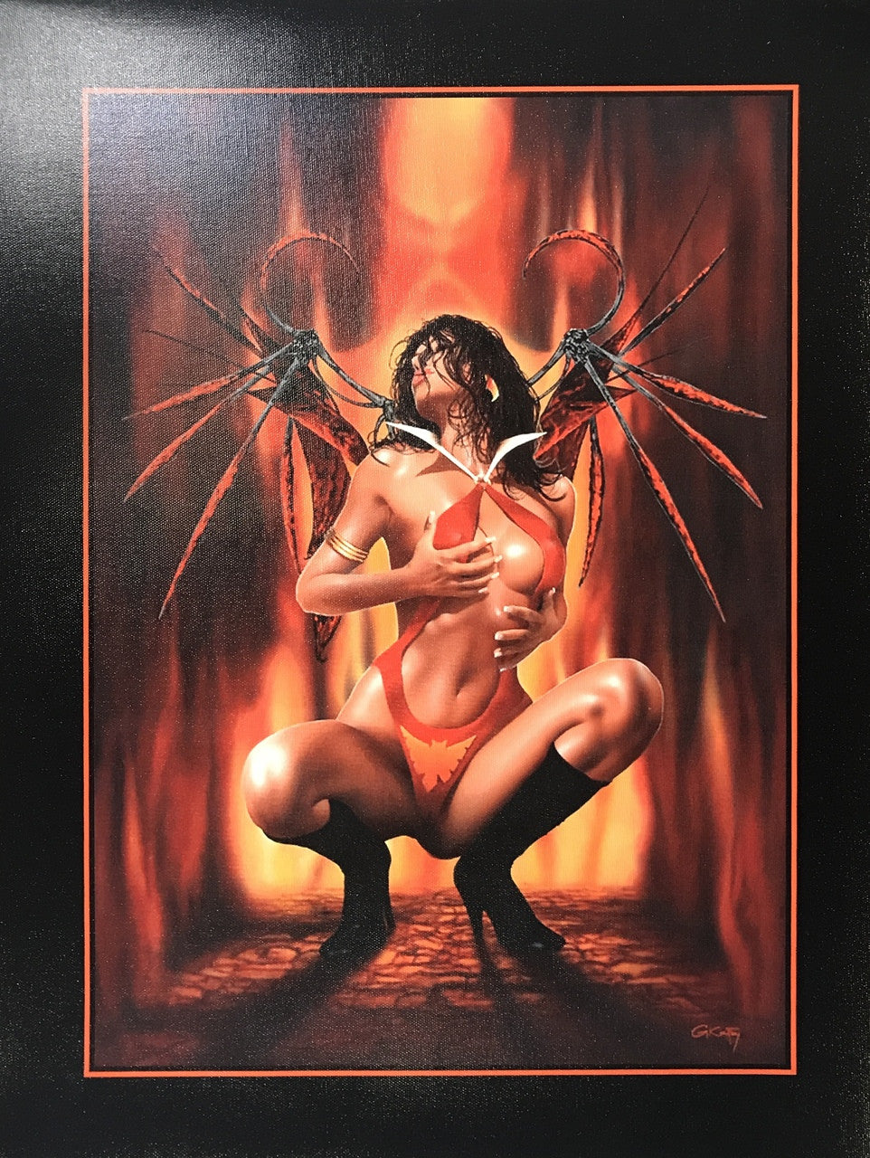 Vampirella canvas print 17 x22