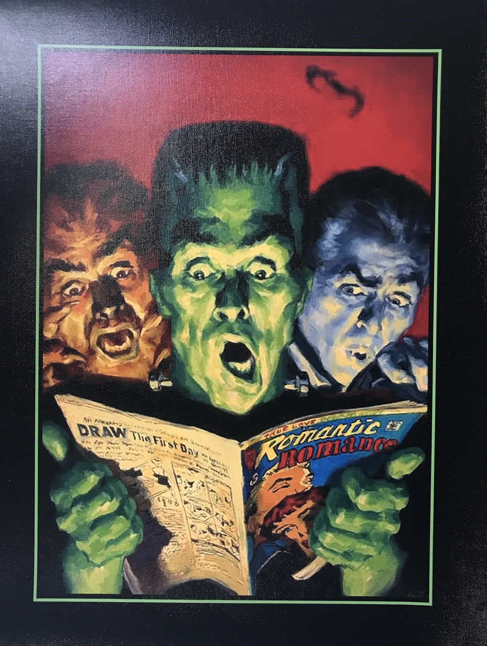 FRANKENSTEIN CANVAS PRINT 16X22