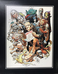 MONSTERS CANVAS PRINT 17X22