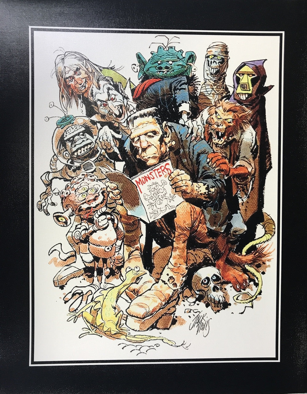 MONSTERS CANVAS PRINT 17X22
