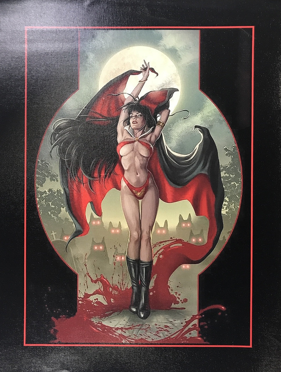 Vampirella canvas print 17x22