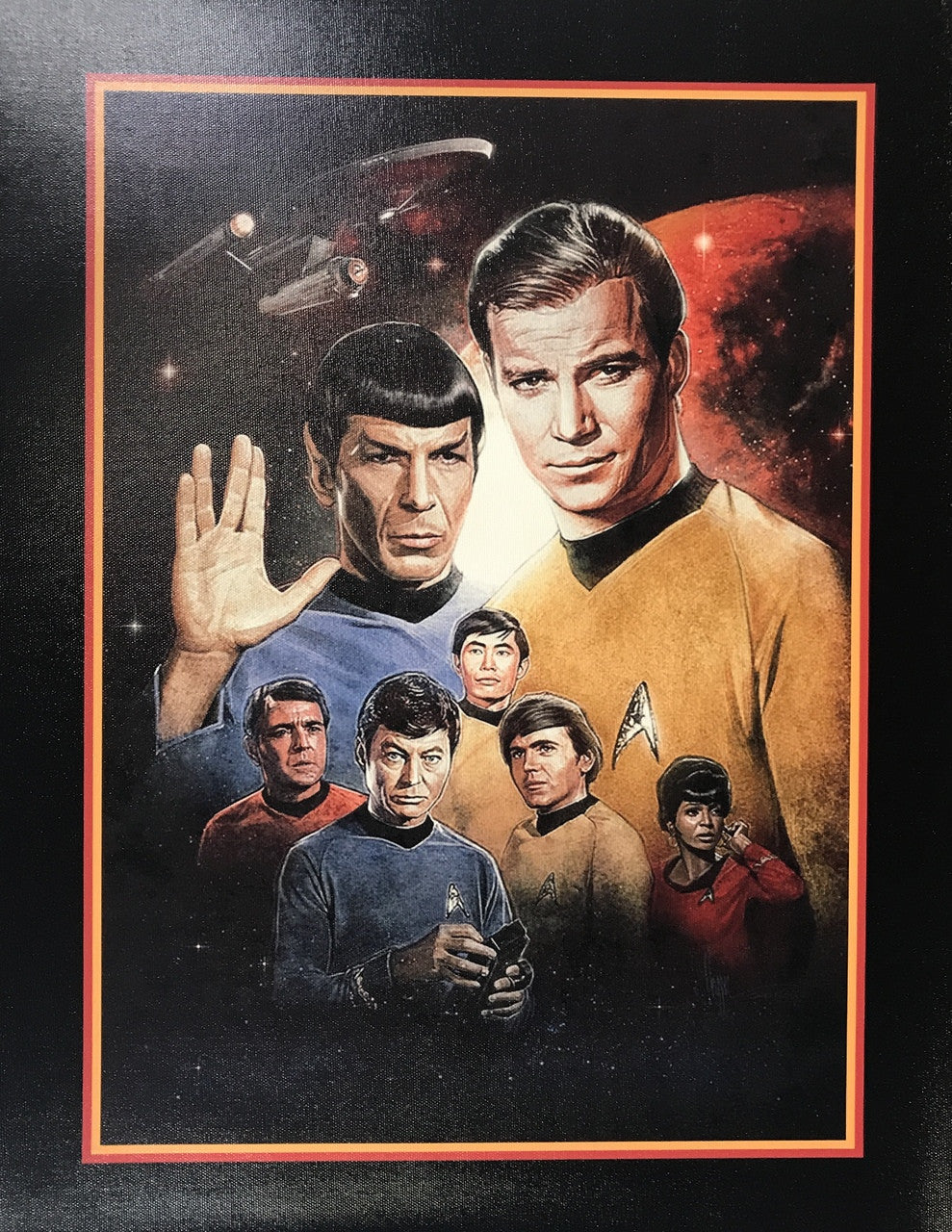 STAR TREK CANVAS PRINT 17X22