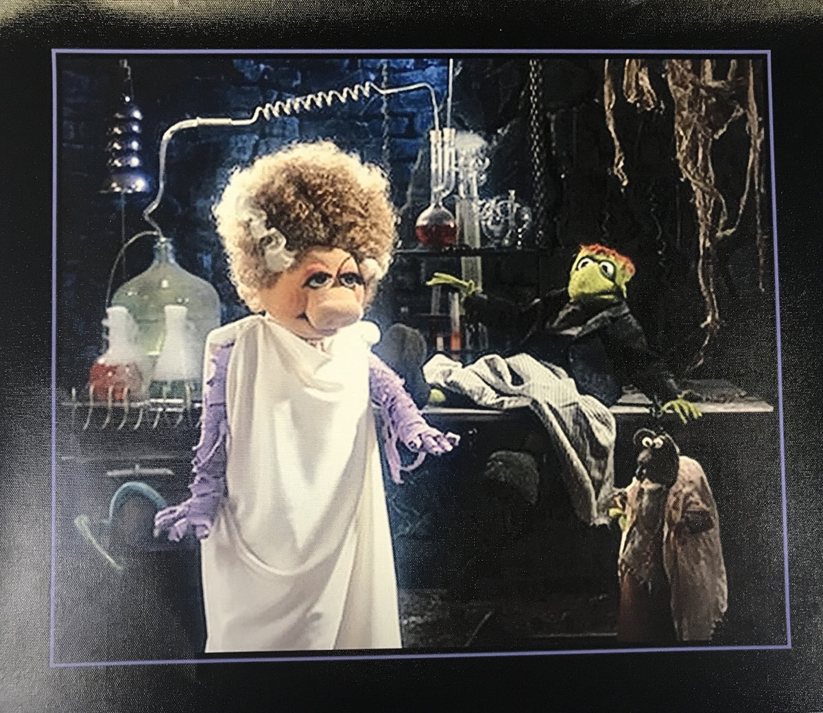 MISS PIGGY BRIDE OF FRANKENSTEIN CANVAS PRINT 19X22