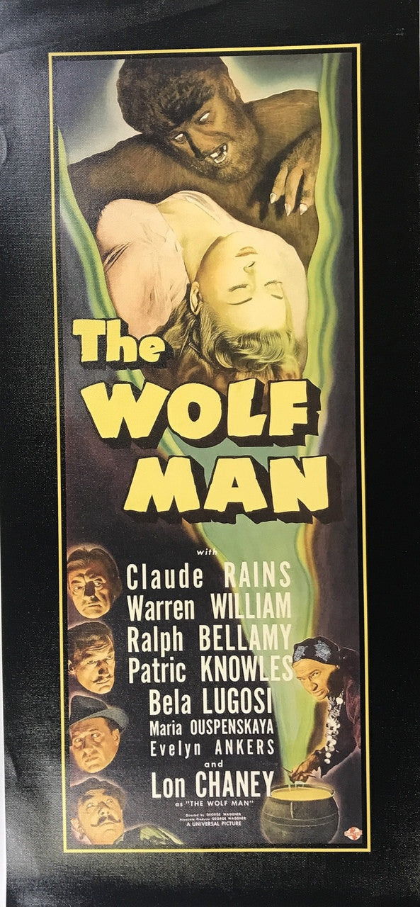 THE WOLF MAN CANVAS PRINT 13X28