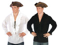 SWASHBUCKLIN PIRATE SHIRT BLACK PLUS SIZE ONE SIZE