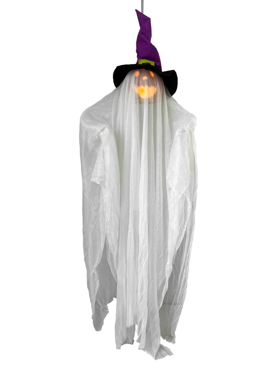 Hanging Talking Pumpkin Ghost