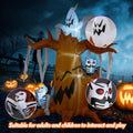 8-Foot Halloween Decoration Inflatable Giant Tree with Ghost, Skeleton Man, Skeleton Owl Built-in with LED Light, Indoor/Outdoor, Yard, Garden, Patio, Lawn Halloween Party Blow Up Décoration