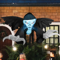 5.2 FT Halloween Inflatable Hanging Skeleton Ghost with Raising Hands and Wing