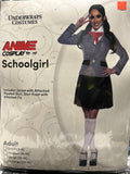 Anime cosplay schoolgirl