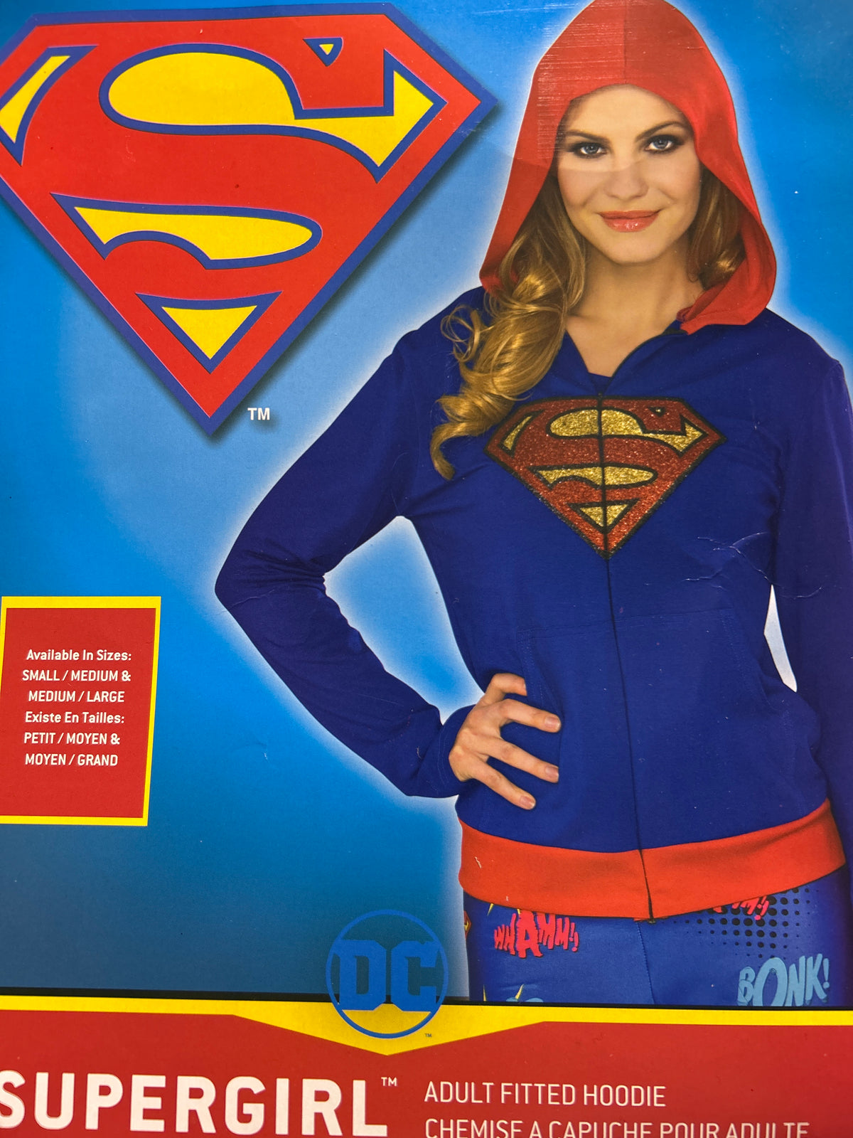 SuperGirl adult hoodie