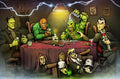 MONSTER PLAYING POKER 14X20 POSTER