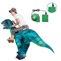 Inflatable Costume for Adults and Children, Halloween Costumes Men Women Green Dinosaur Rider, Blow Up Costume Unisex Godzilla Toy