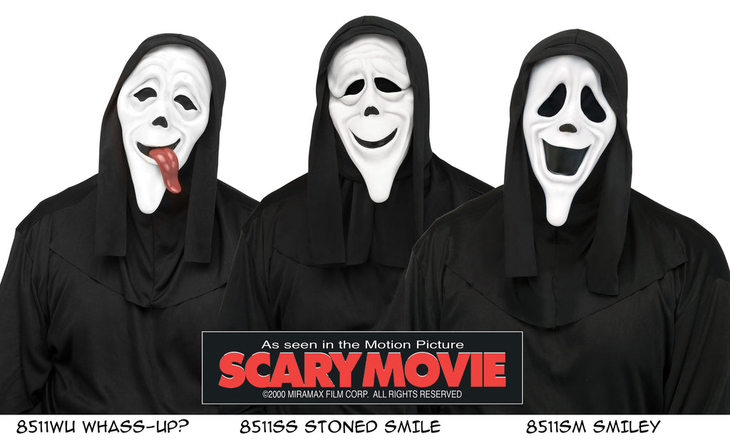 Scary Movie (1) Mask with Shroud Assortment (WASSUP MASK)