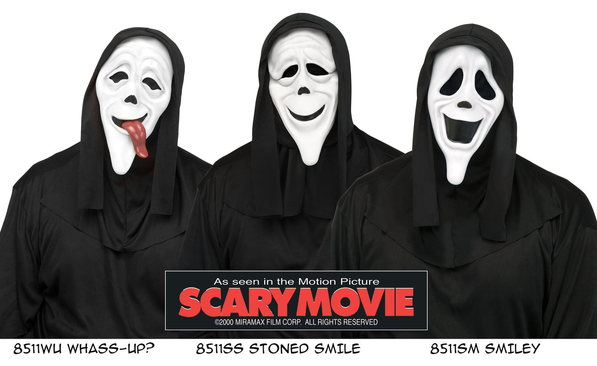 Scary Movie (1) Mask with Shroud Assortment (WASSUP MASK)
