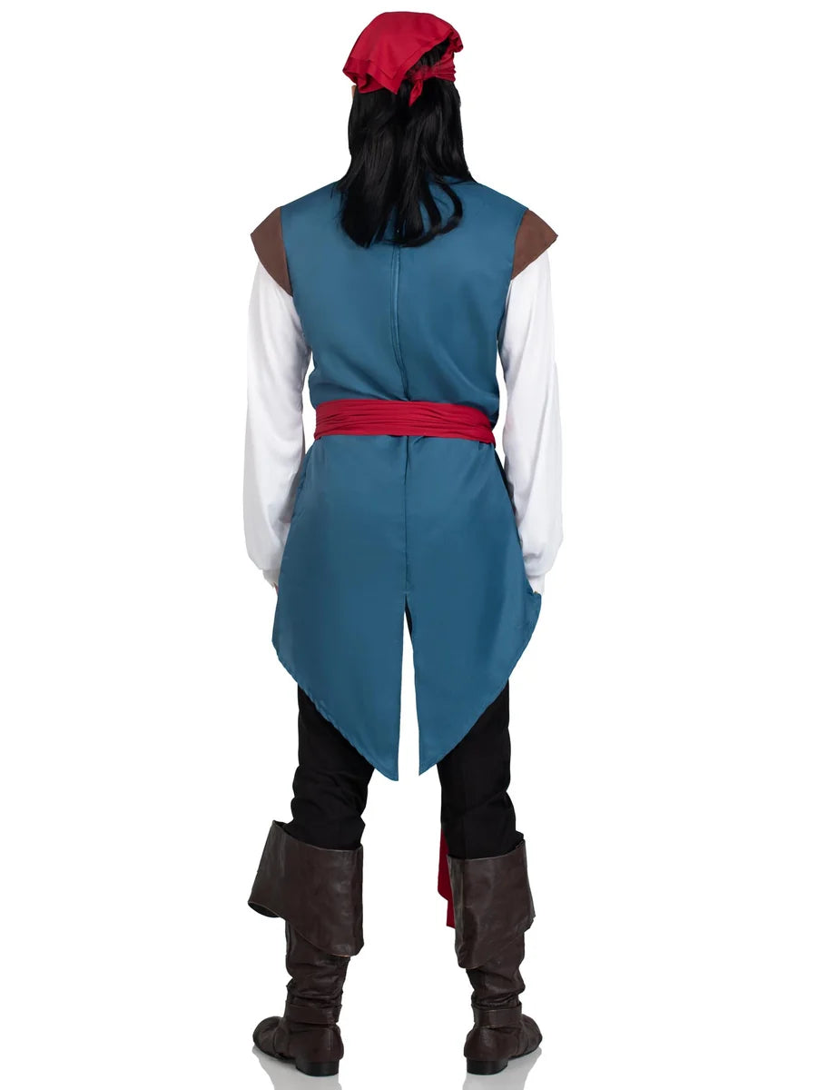 Men's 3 PC Scoundrel Pirate Costume (XL)