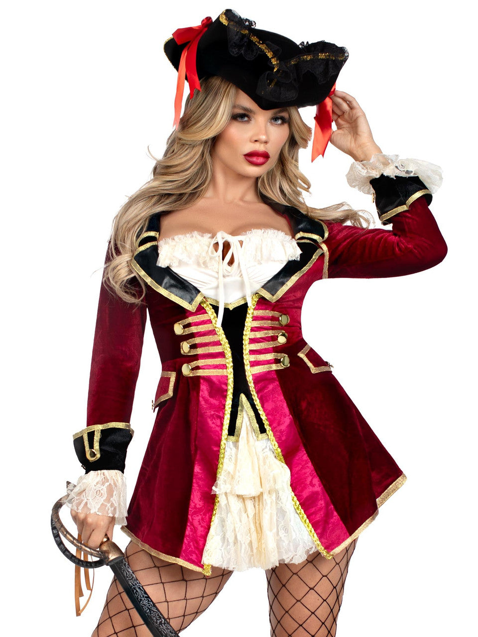 Captivating Captain Pirate Costume Medium