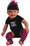 BLACK SKULL INFANT 6-9 MONTHS