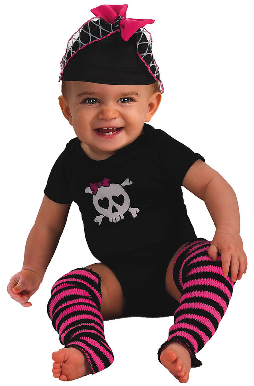 BLACK SKULL INFANT 6-9 MONTHS