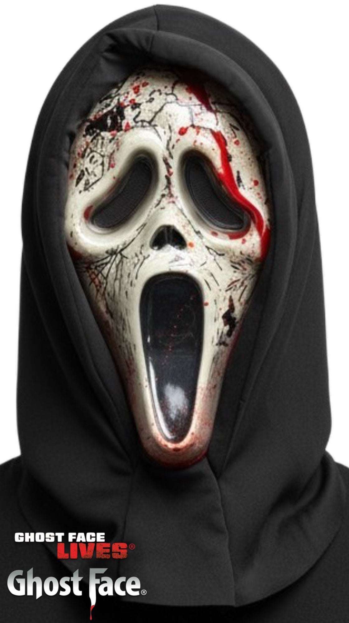 Ghost Face Aged Bleeding Mask