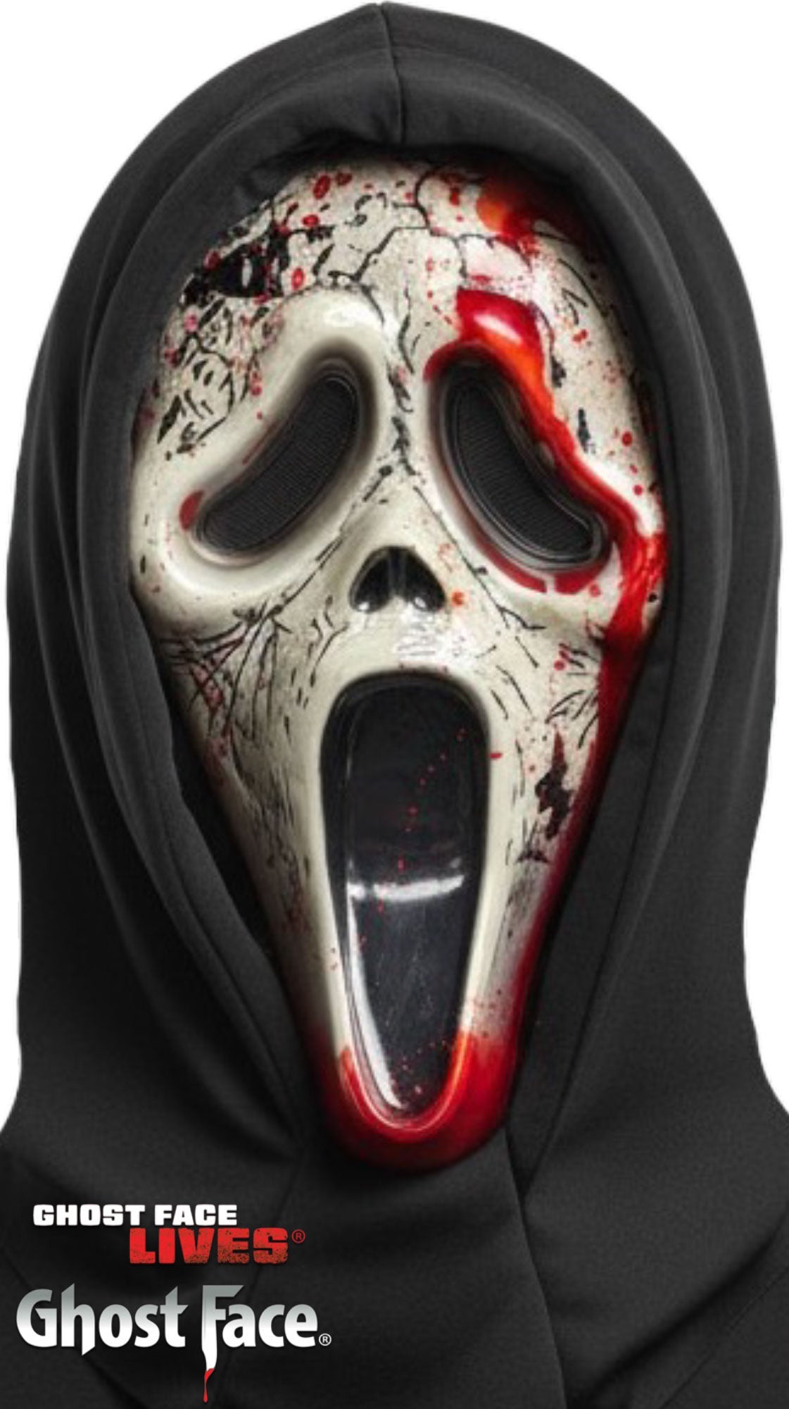 Ghost Face Aged Bleeding Mask
