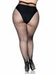 Risa Nylon Fishnet Tights Black Queen