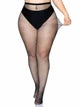 Risa Nylon Fishnet Tights Black Queen