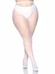 Risa Nylon Fishnet Tights White Queen