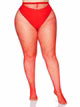 Risa Nylon Fishnet Tights Red Queen
