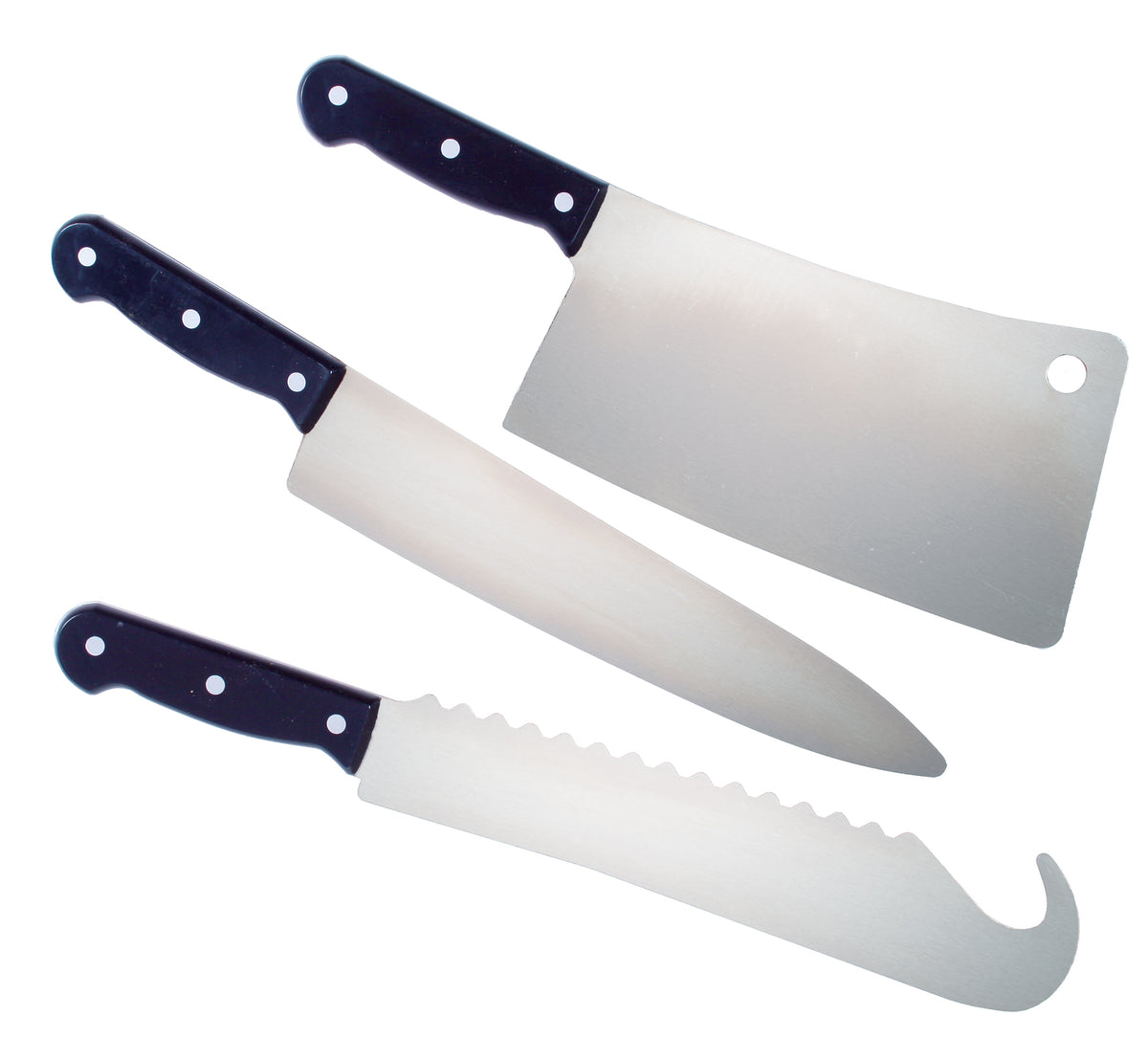 15" Shiny Knife Set
