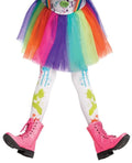 FOOTLESS TIGHTS SPLATTER CHILD'S M/L 8-14