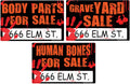 GRAVE YARD SALE SIGN