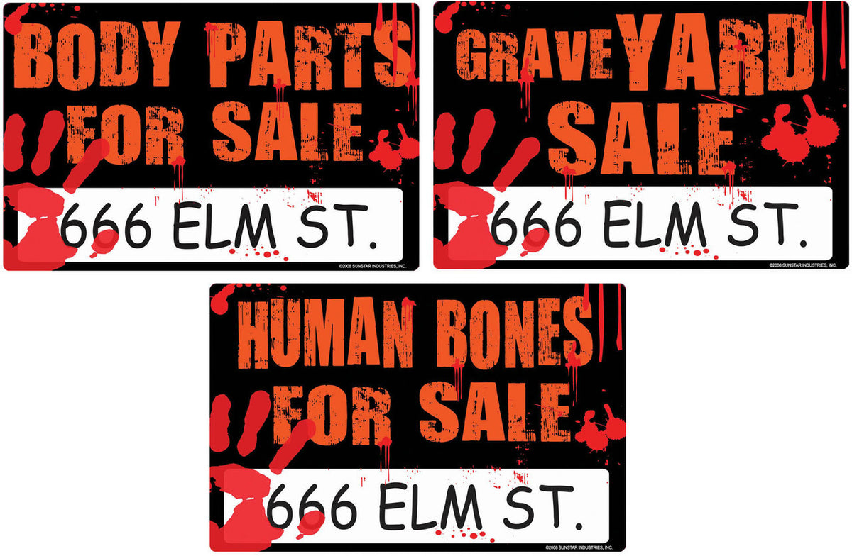 GRAVE YARD SALE SIGN