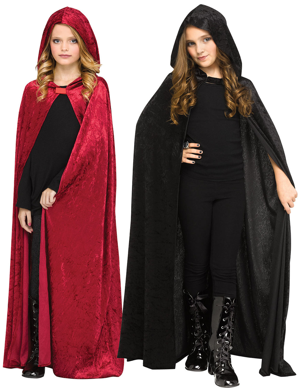 Hooded Velour Cape Assortment - Child (RED)