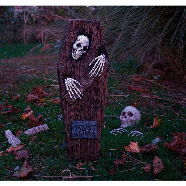 Peeping Skeleton Coffin