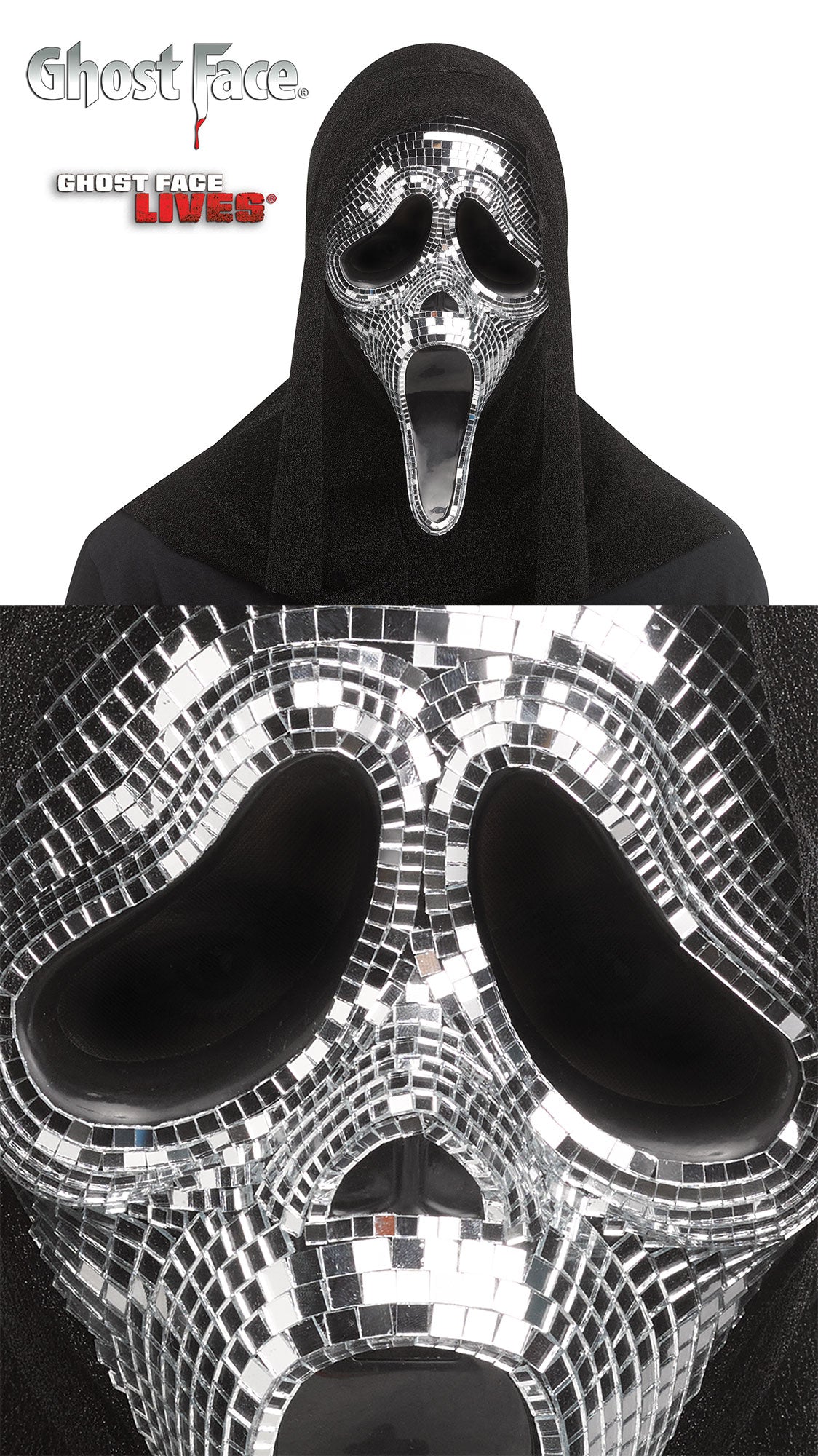 Ghost Face Mirror Mask