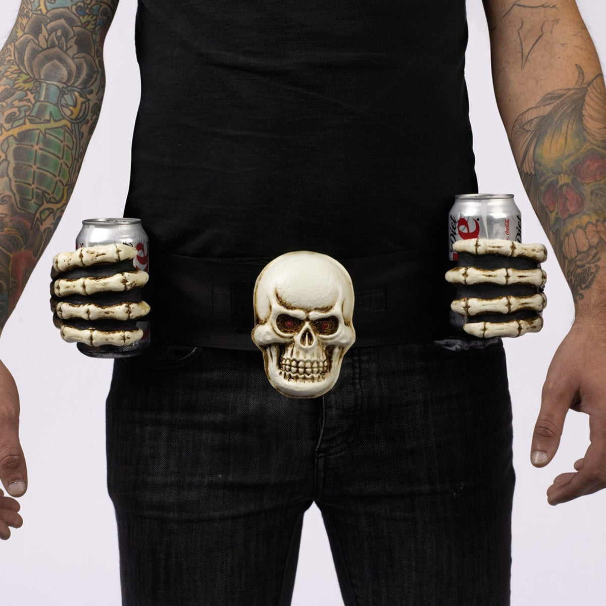 SKELETON DRINKING BELT