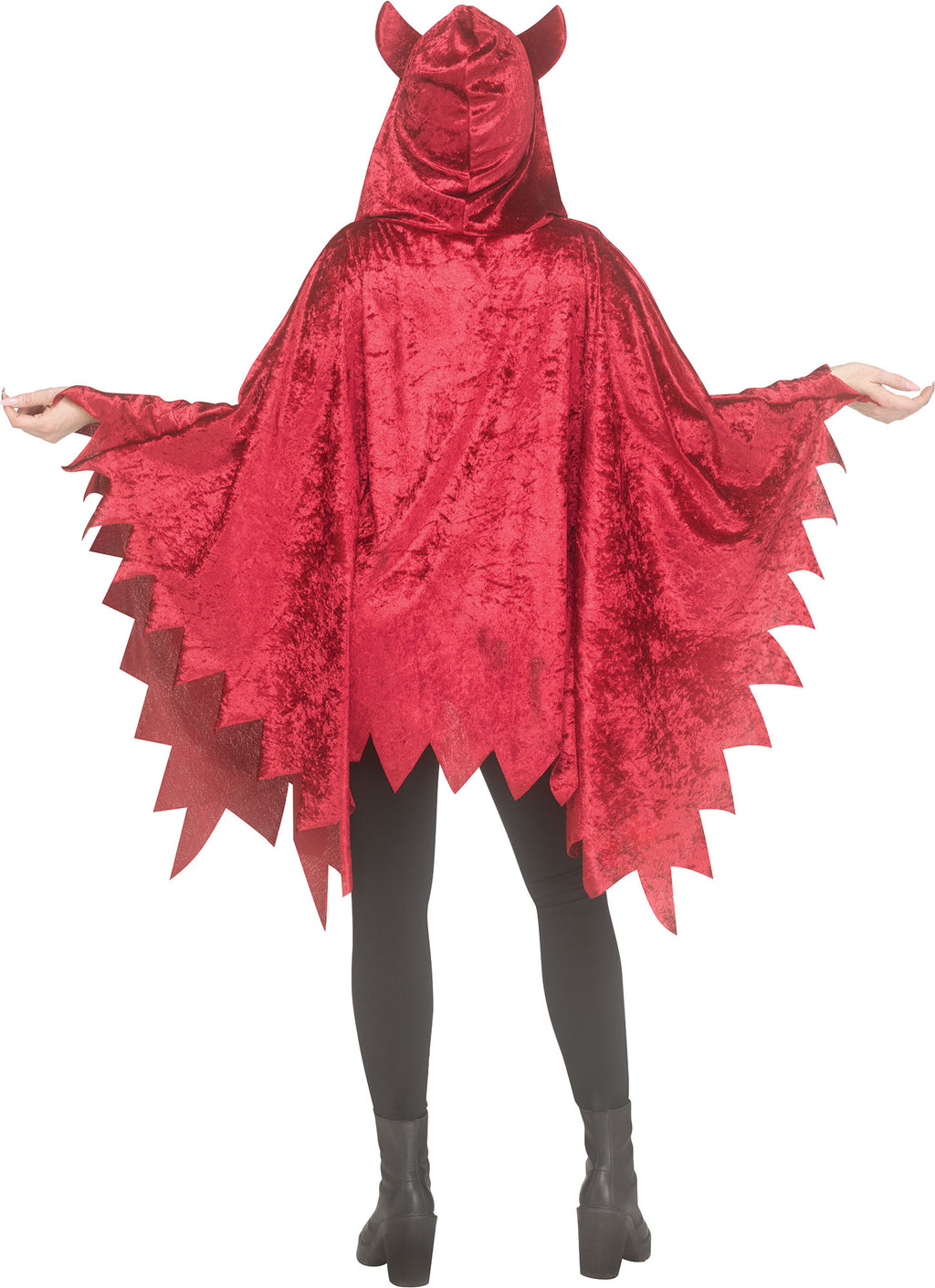 Velour Devil Poncho - Adult