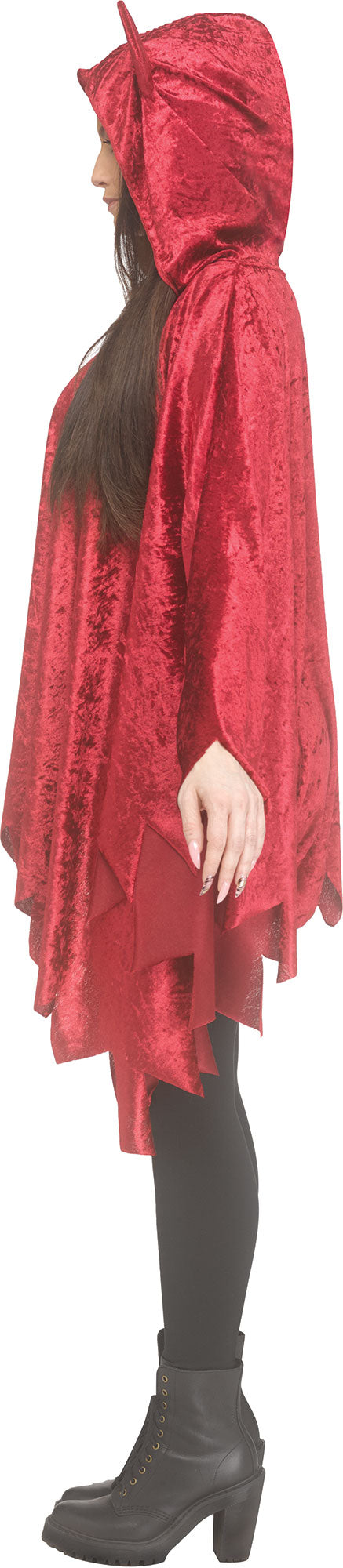 Velour Devil Poncho - Adult