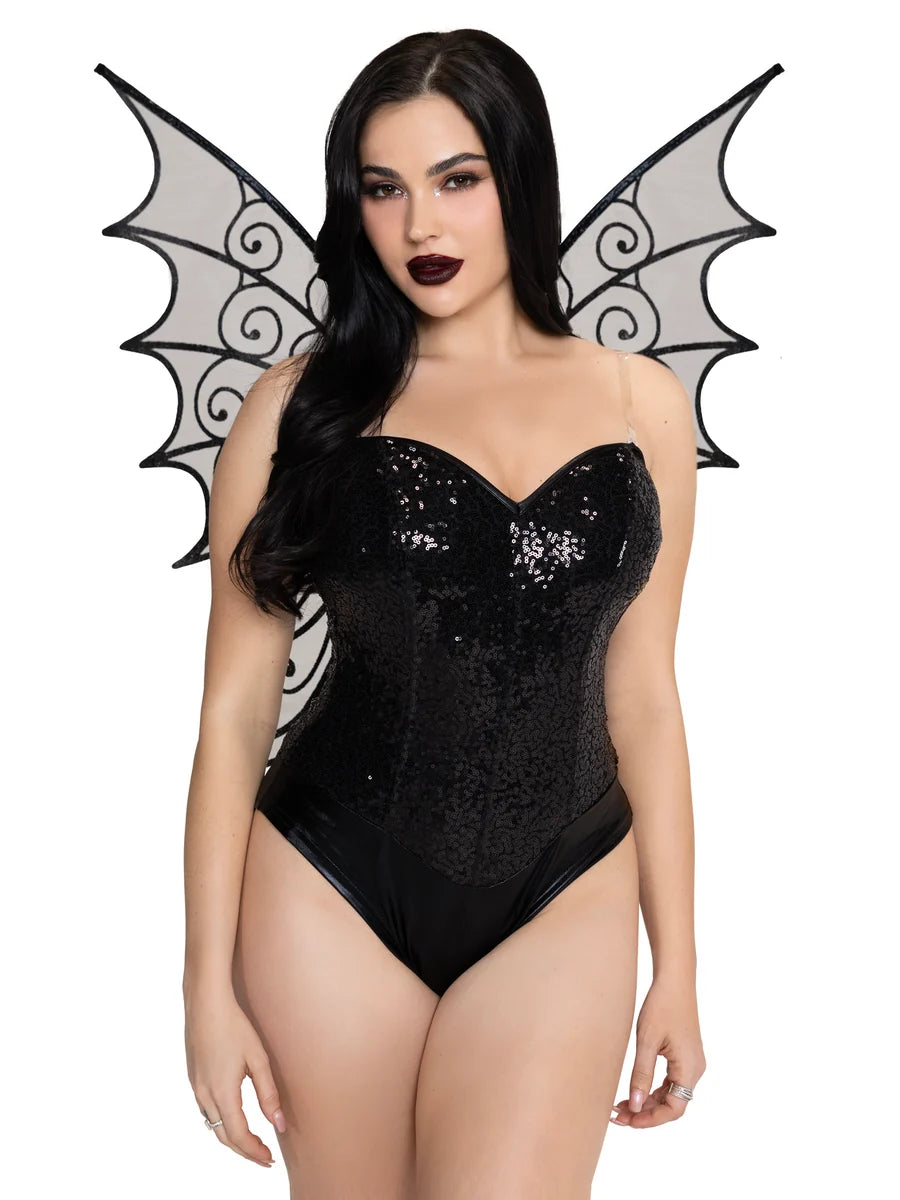 Glitter Strapless Pixie Wings