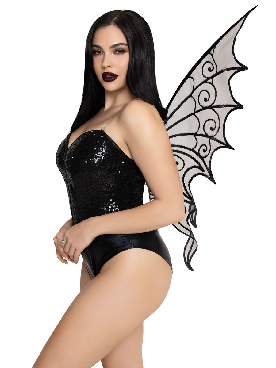 Glitter Strapless Pixie Wings